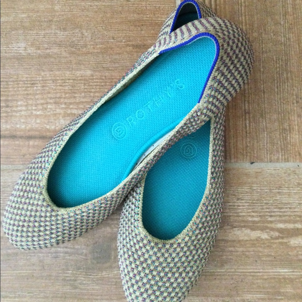 Rothy’s Multi Metallic The Square Size 10